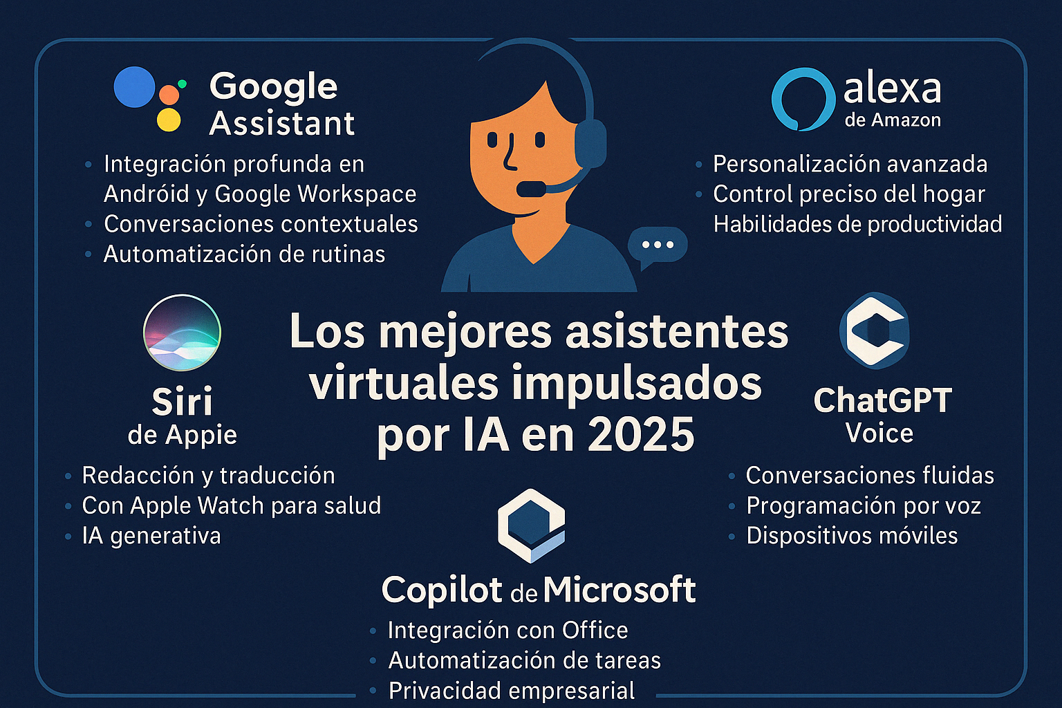 Imagen de Los mejores asistentes virtuales impulsados por IA en 2025