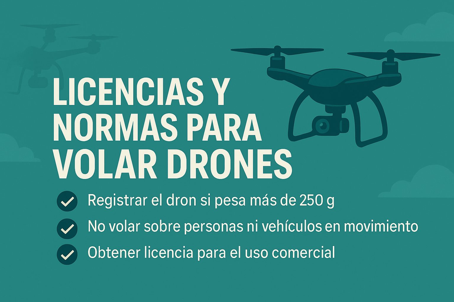 Imagen de Todo lo que necesitas saber sobre licencias y normas para volar drones