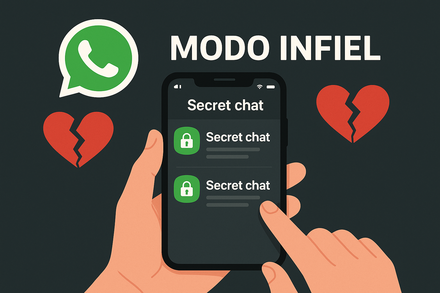 Imagen de Así funciona el modo infiel de WhatsApp
